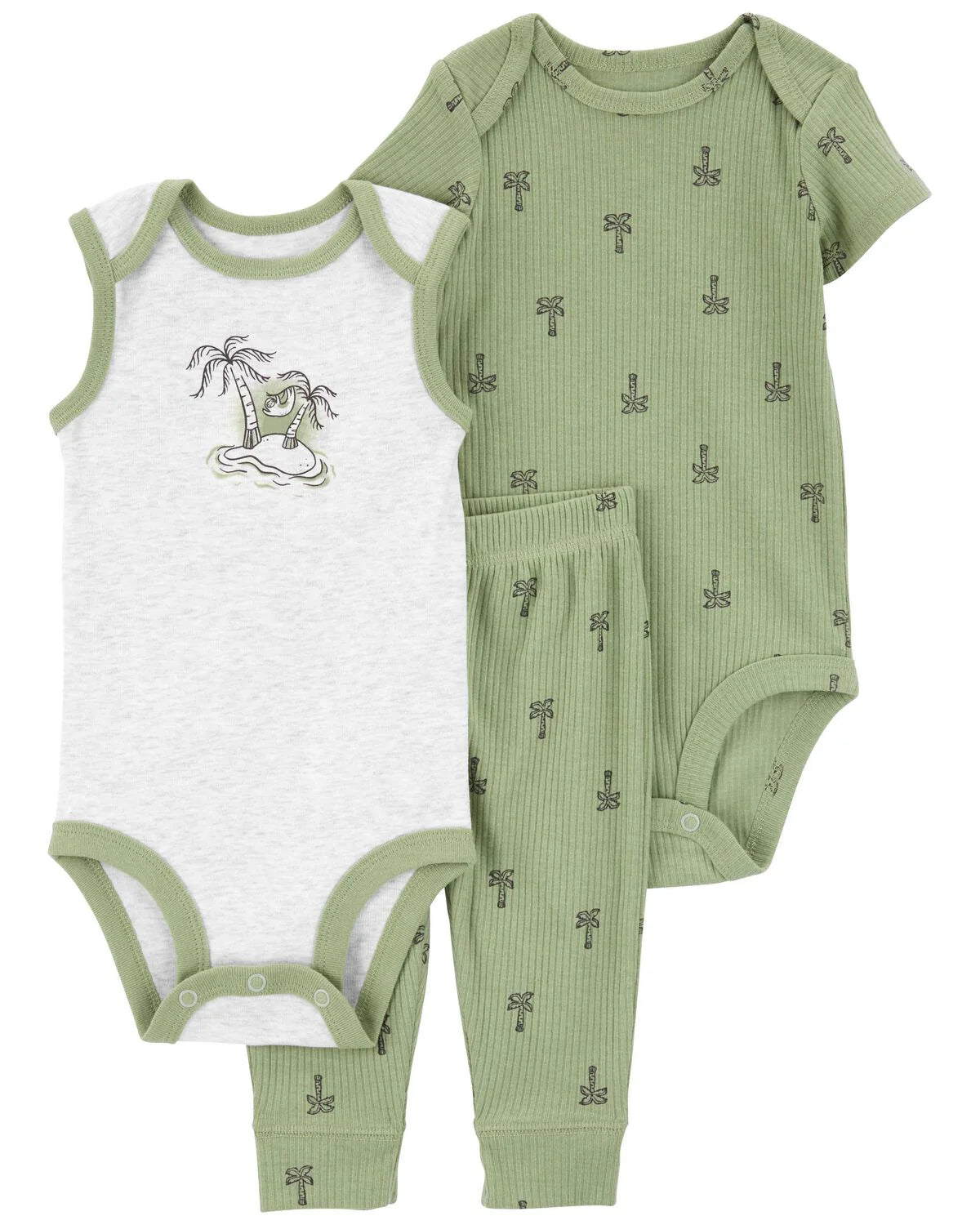 Carter's Baby 3-Piece Palm Tree Little Bodysuit Set