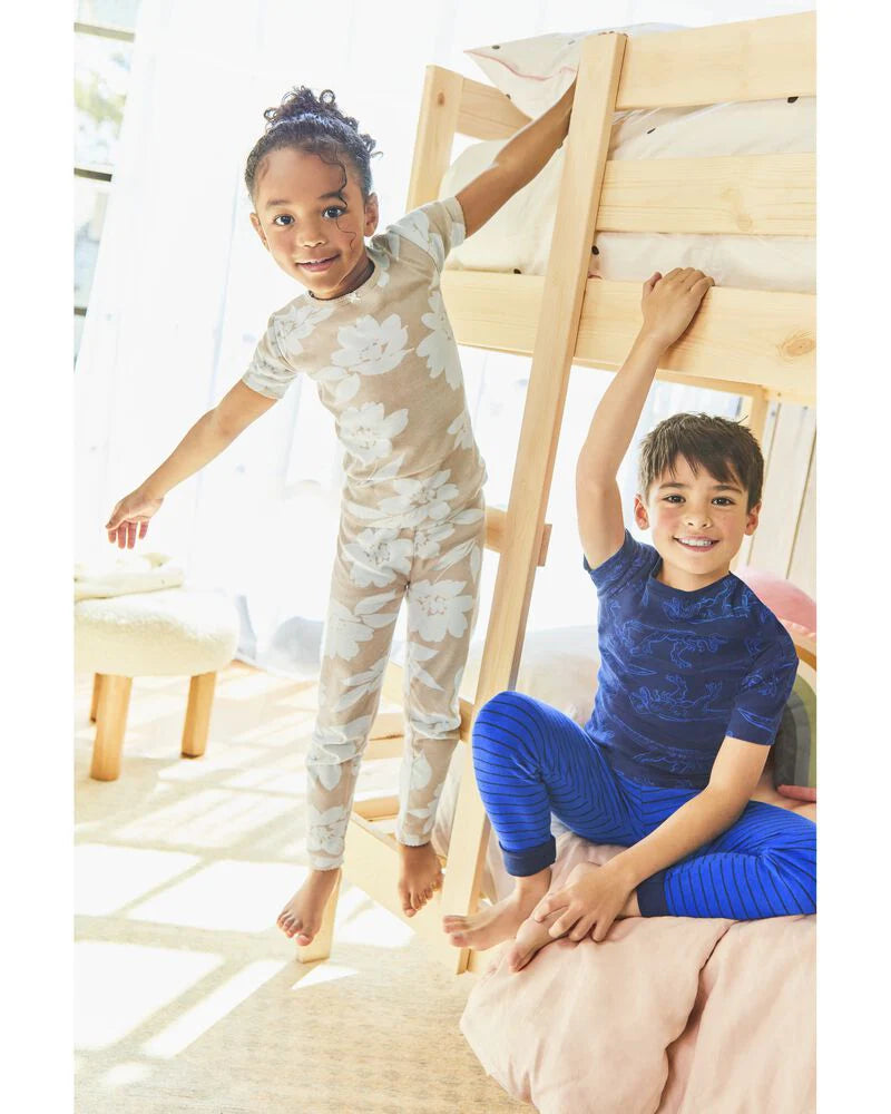 Carter's 4-Piece Dinosaur Cotton Blend Pyjamas