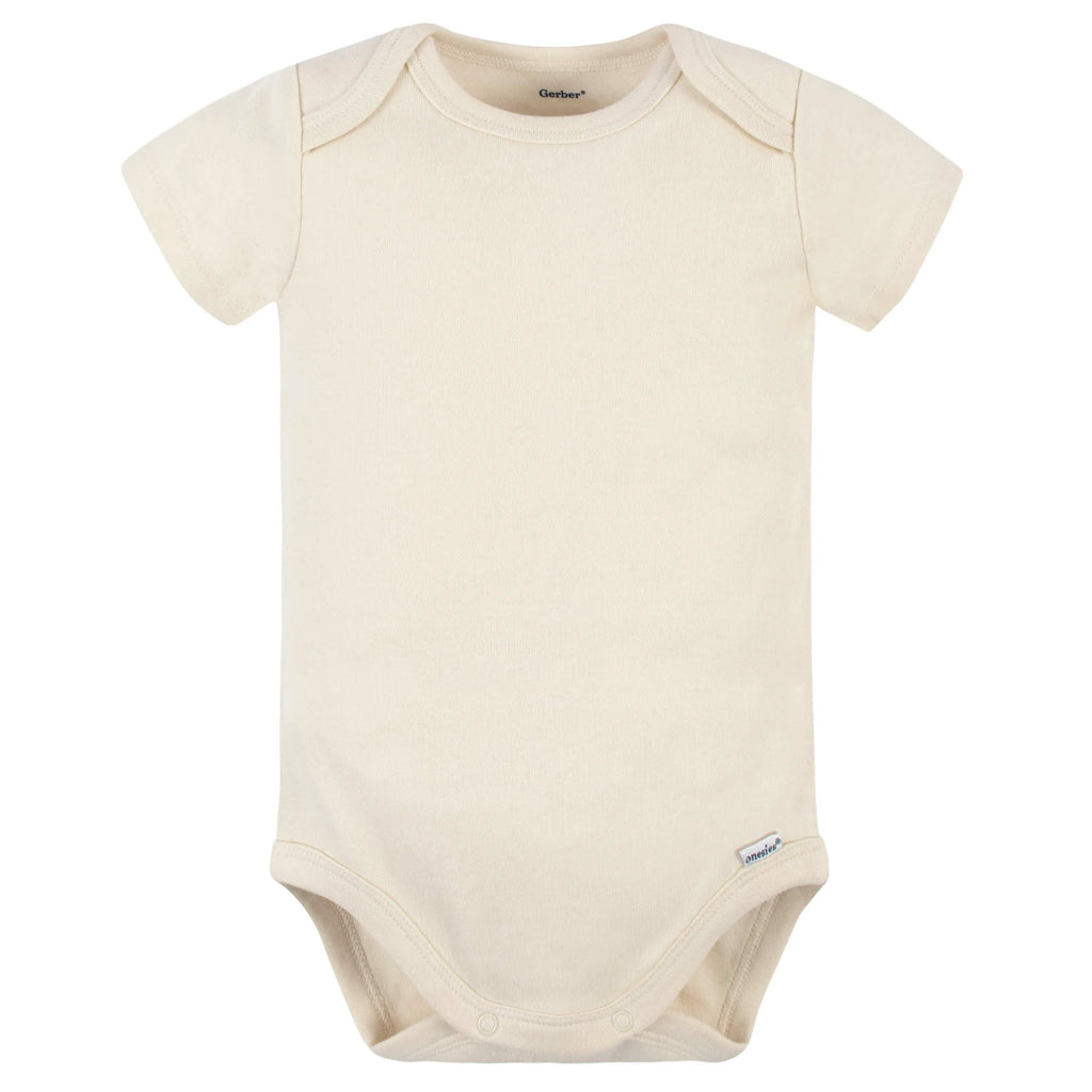 5-Pack Baby Natural Premium Short Sleeve Onesies Bodysuits