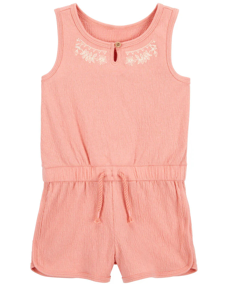 Carter's Toddler Embroidered Floral Romper