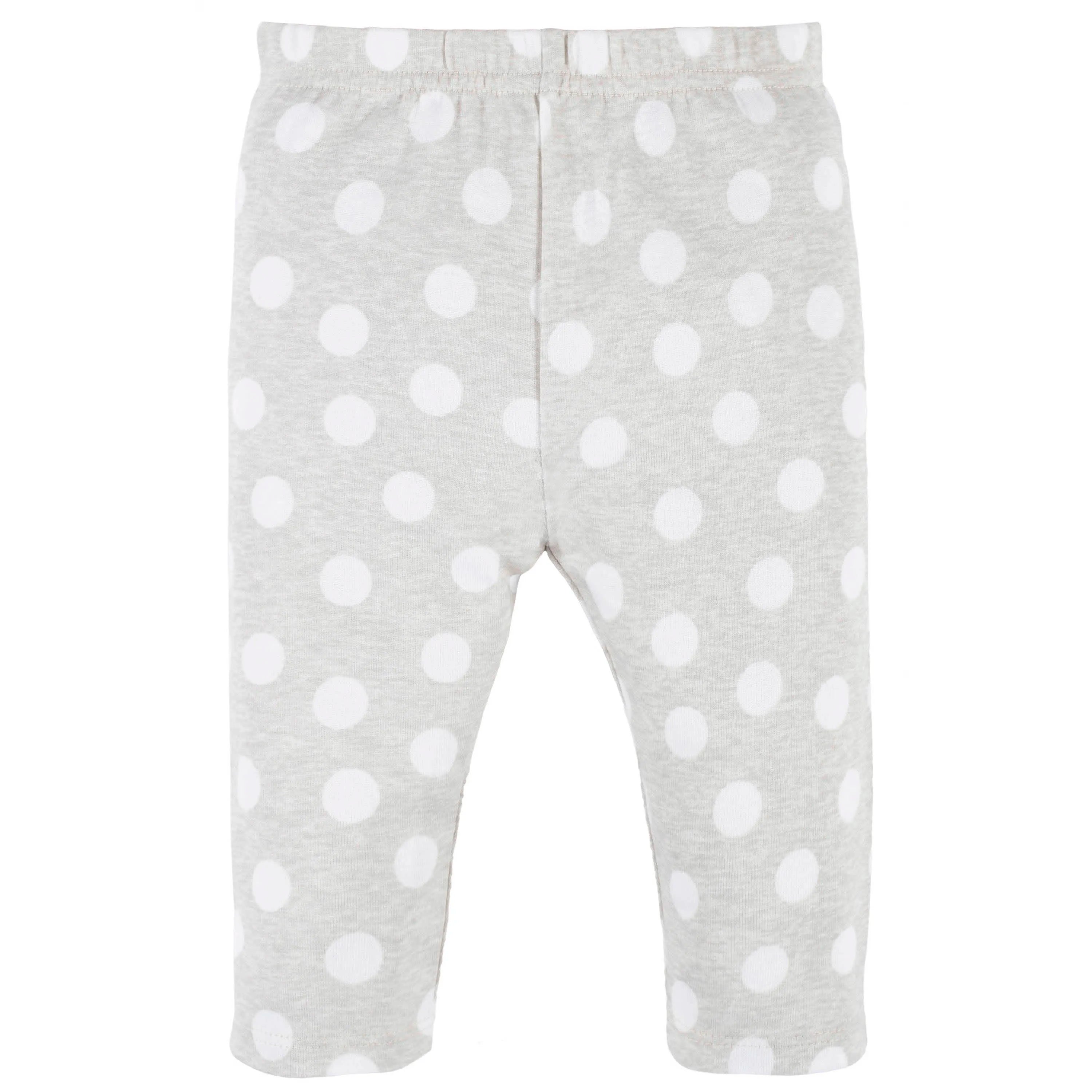 4-Piece Baby Girls Dots Of Rainbows Onesies Bodysuit, Tee, Skort & Pant Set