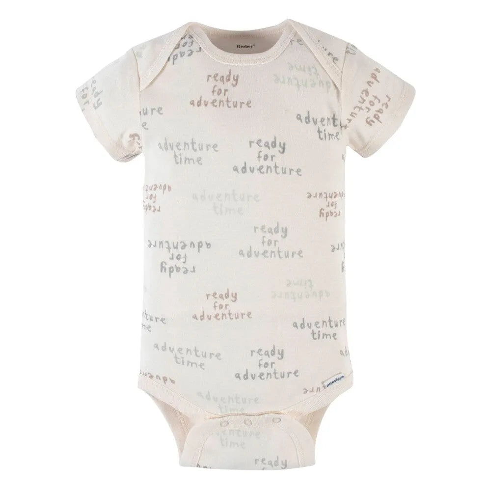 5-Pack Baby Boys Lion Short Sleeve Onesies Bodysuits