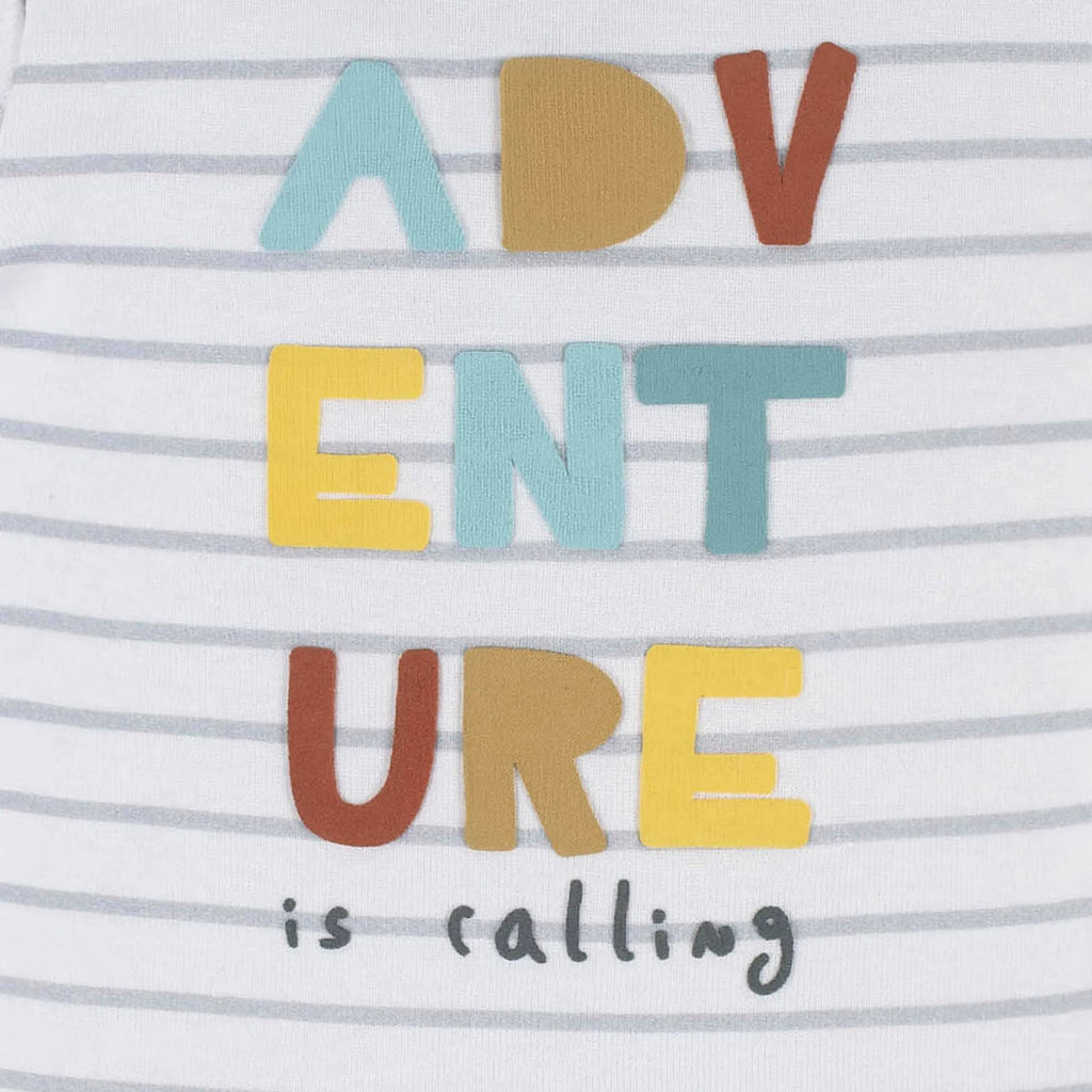 4-Piece Baby Boys Dino Blues Onesies Bodysuit, Tee, Shorts & Pant Set