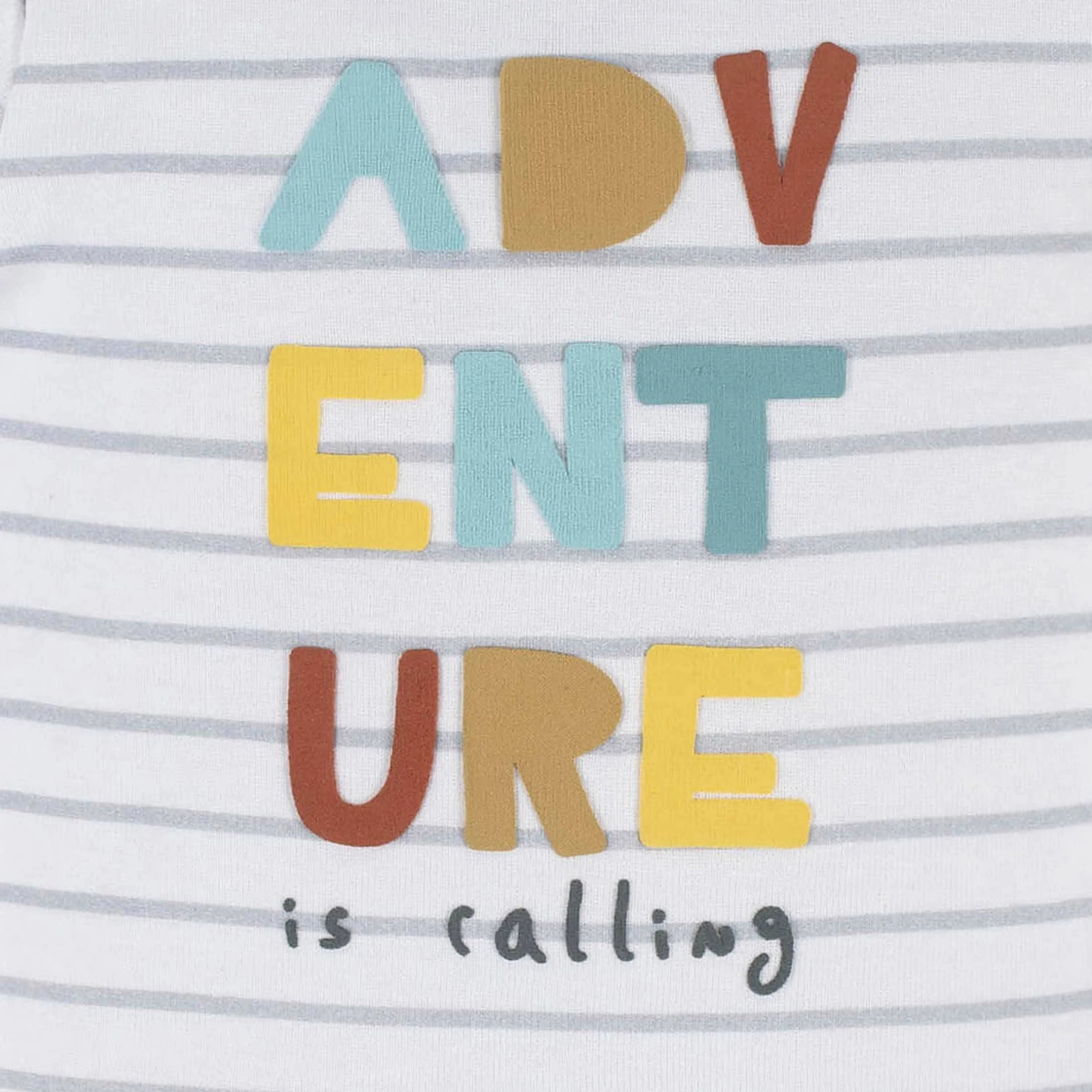 4-Piece Baby Boys Dino Blues Onesies Bodysuit, Tee, Shorts & Pant Set