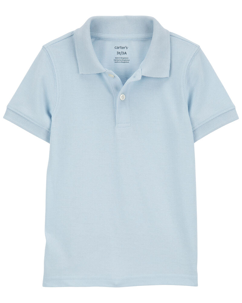 Carter's Ribbed Collar Polo Shirt