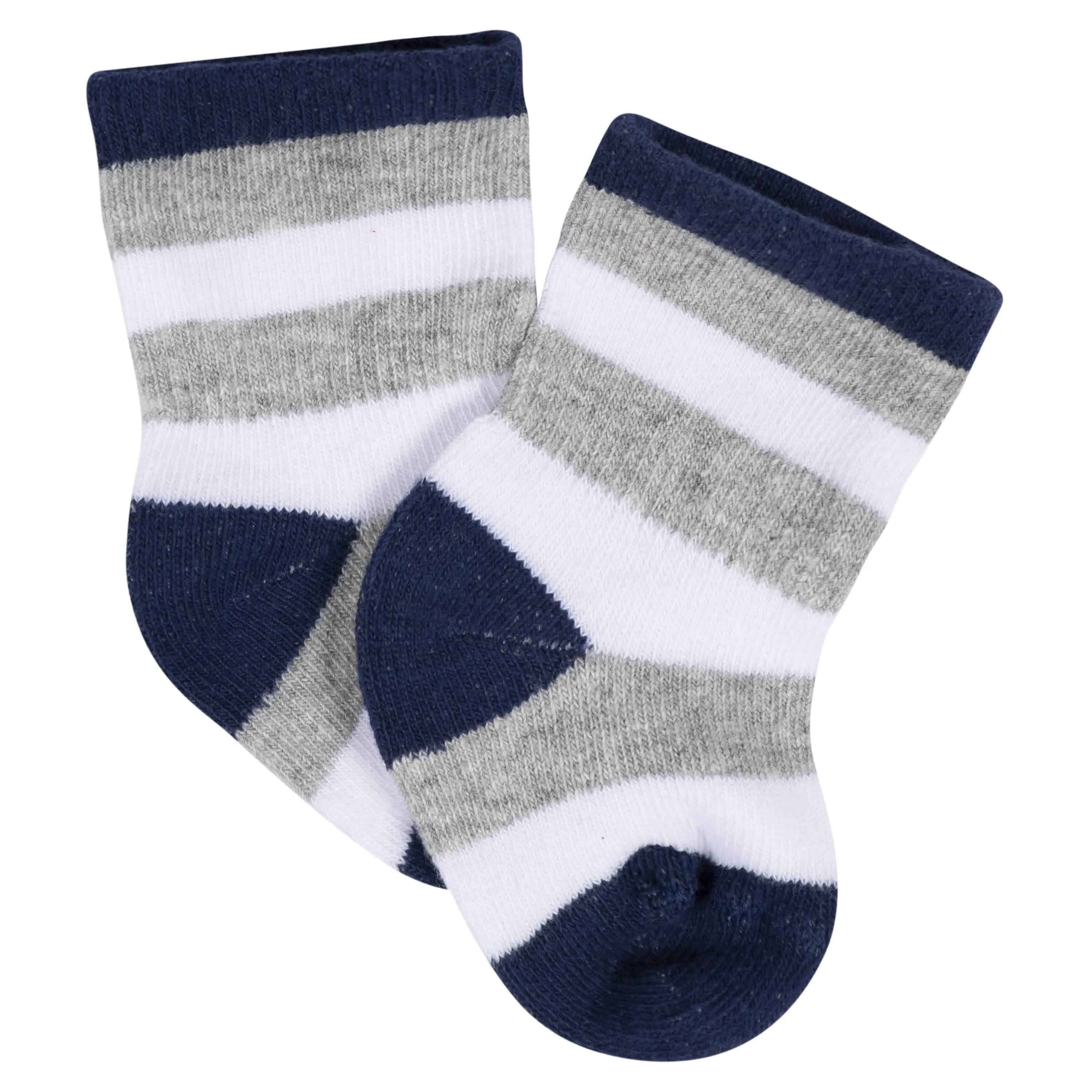 8-Pack Baby Boys All Star Jersey Wiggle Proof Socks