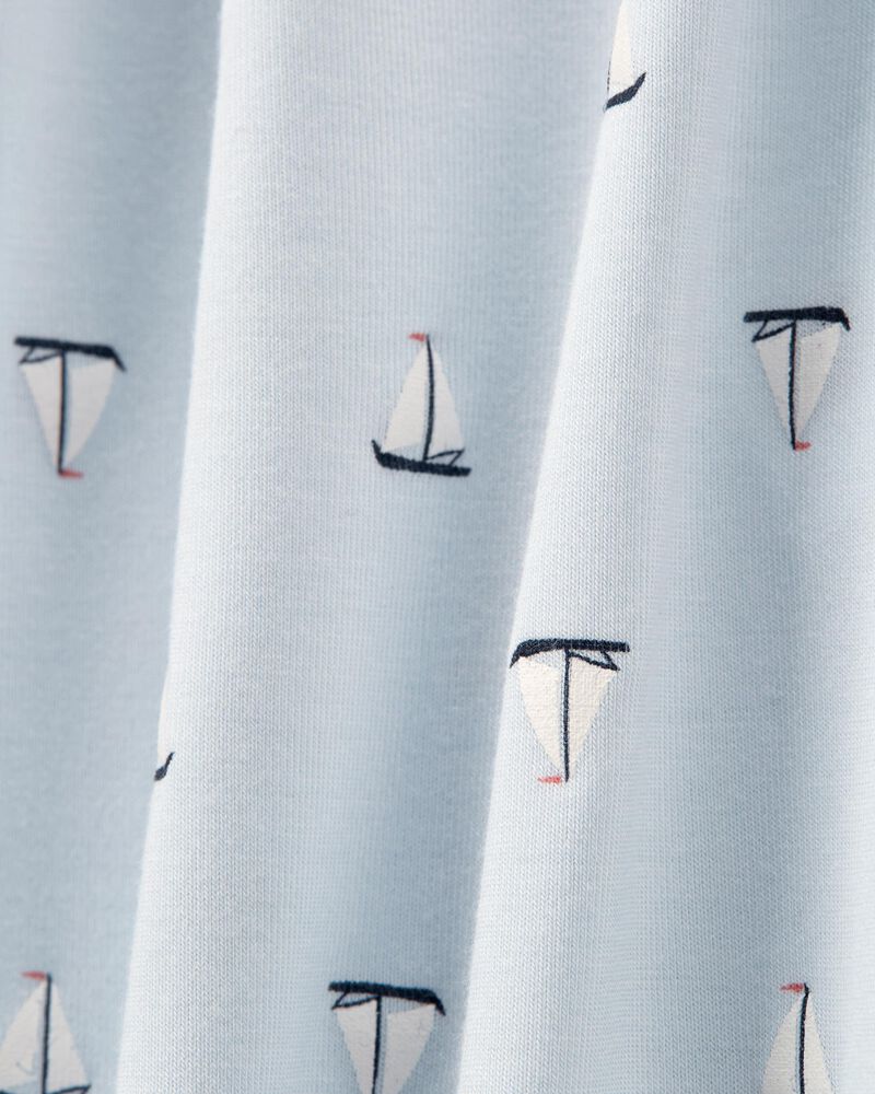 Carter's Sailboat Zip-Up PurelySoft Sleep and Play ECOVERO