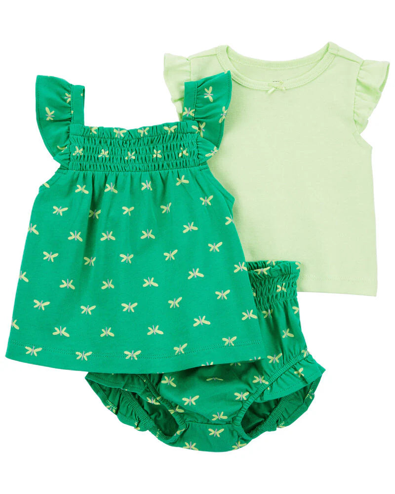 Carter's 3-Piece Butterfly Little Short Set