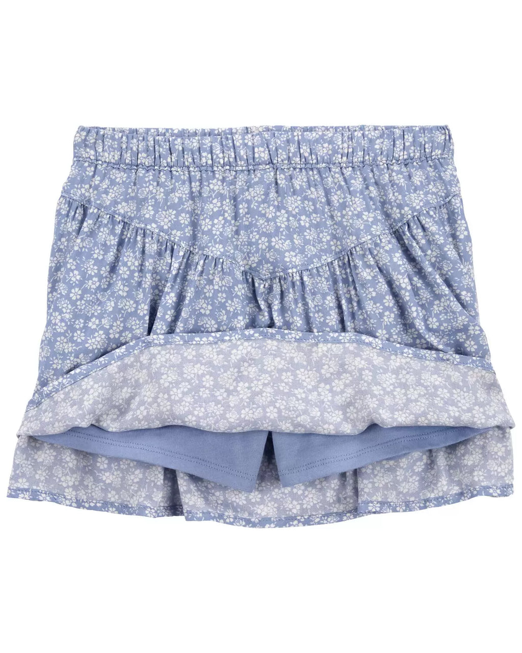 Oshkosh Kid LENZING™ ECOVERO™ Floral Print Smocked Top with Skort