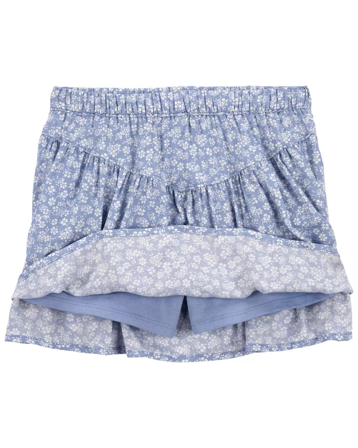 Oshkosh Kid LENZING™ ECOVERO™ Floral Print Smocked Top with Skort