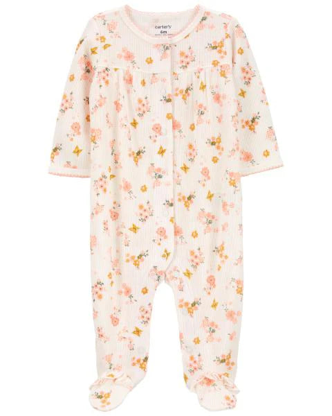 Carter's Floral Snap-Up Cotton Sleep & Play