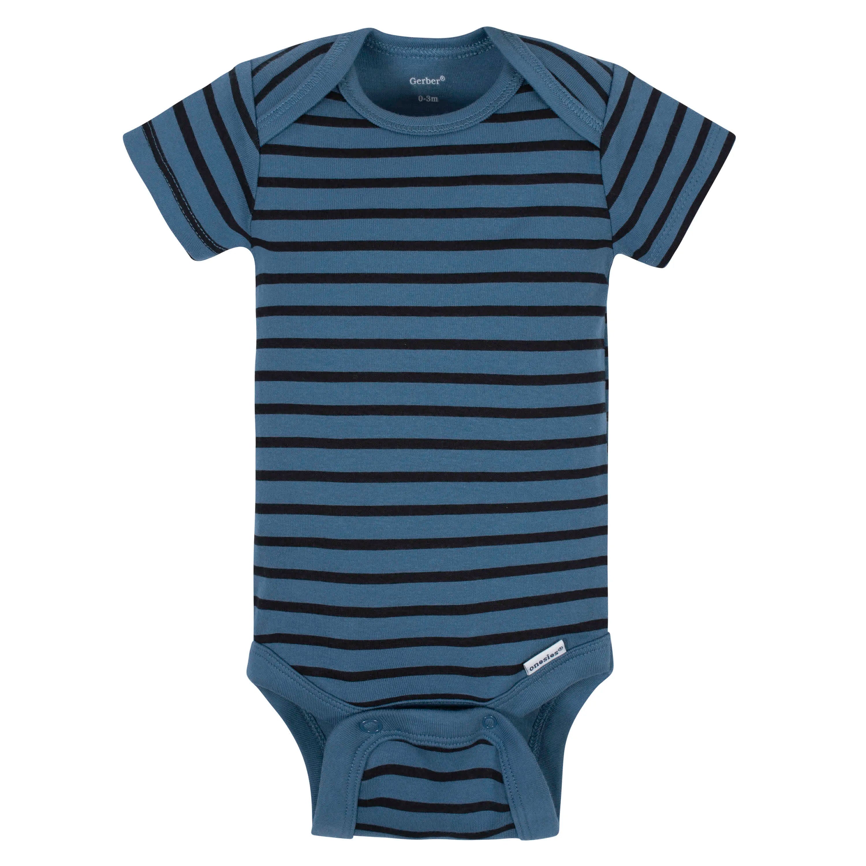 5-Pack Baby Boys Comfy Stretch Badger Short Sleeve Onesies Bodysuits
