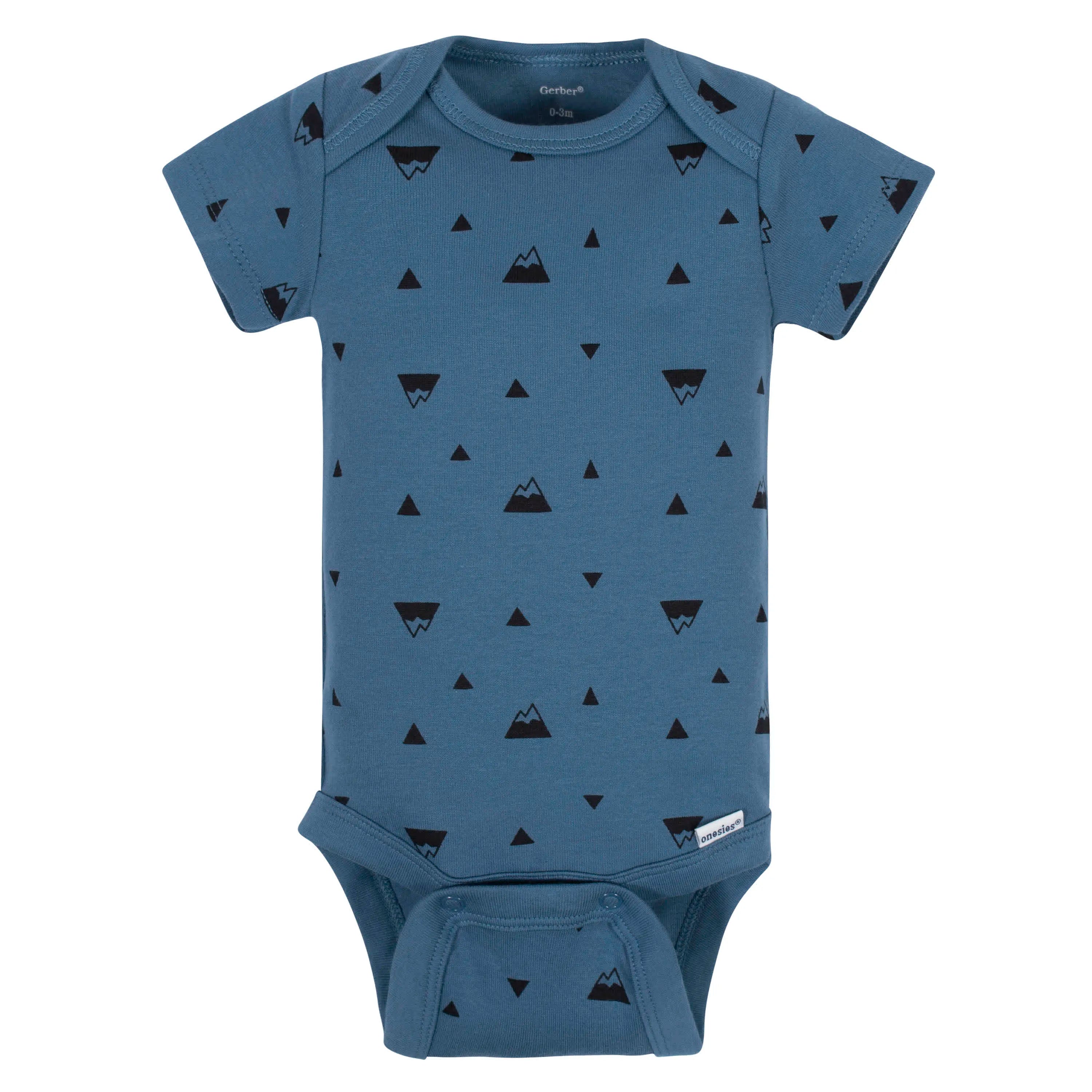 5-Pack Baby Boys Comfy Stretch Badger Short Sleeve Onesies Bodysuits