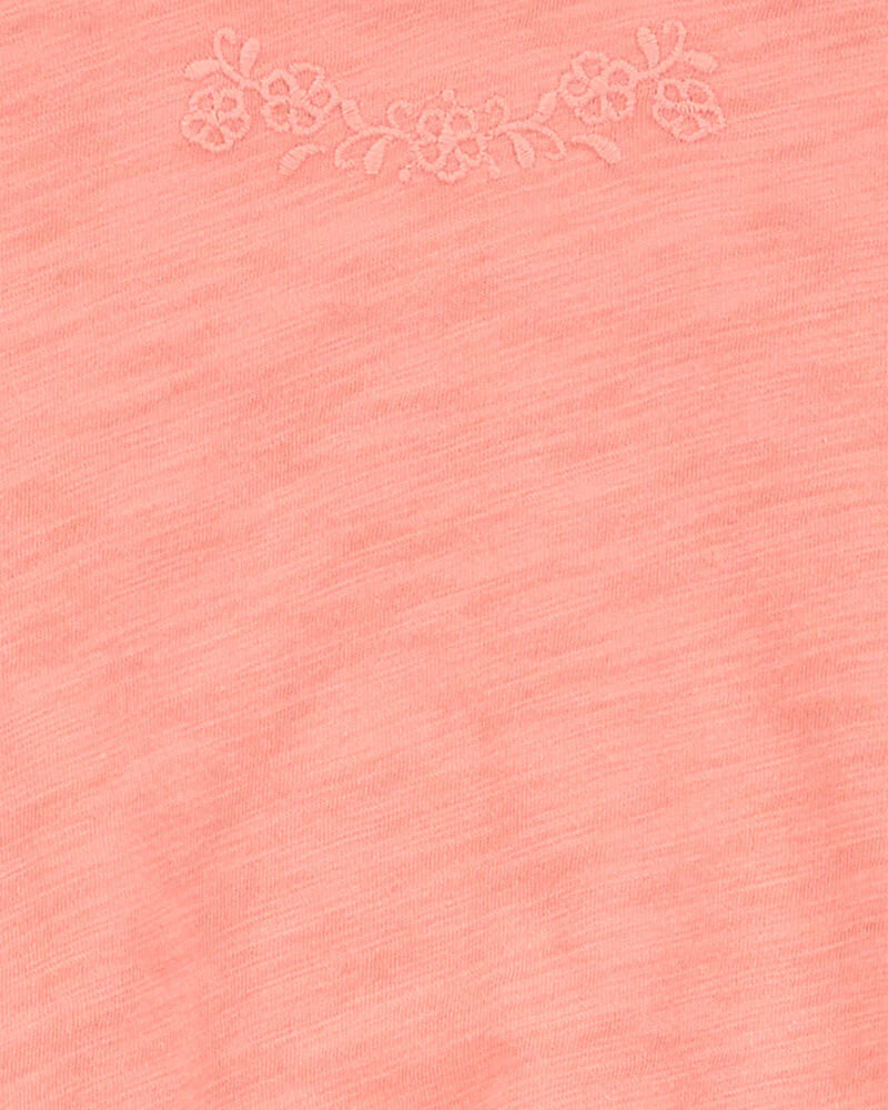 Oshkosh Kid Embroidered Tie-Front Top with Kid LENZING™ ECOVERO™ Eyelet Skirt