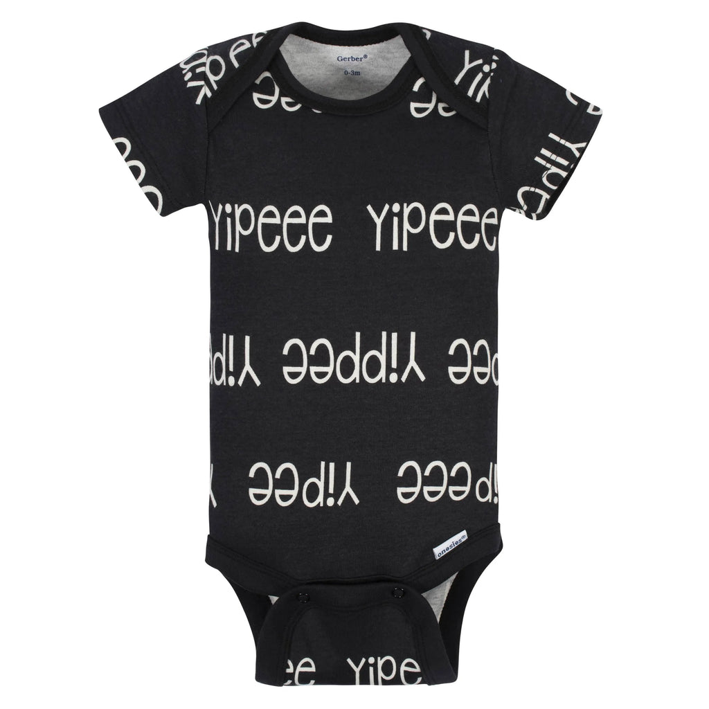 5-Pack Baby Boys Comfy Stretch Badger Short Sleeve Onesies Bodysuits