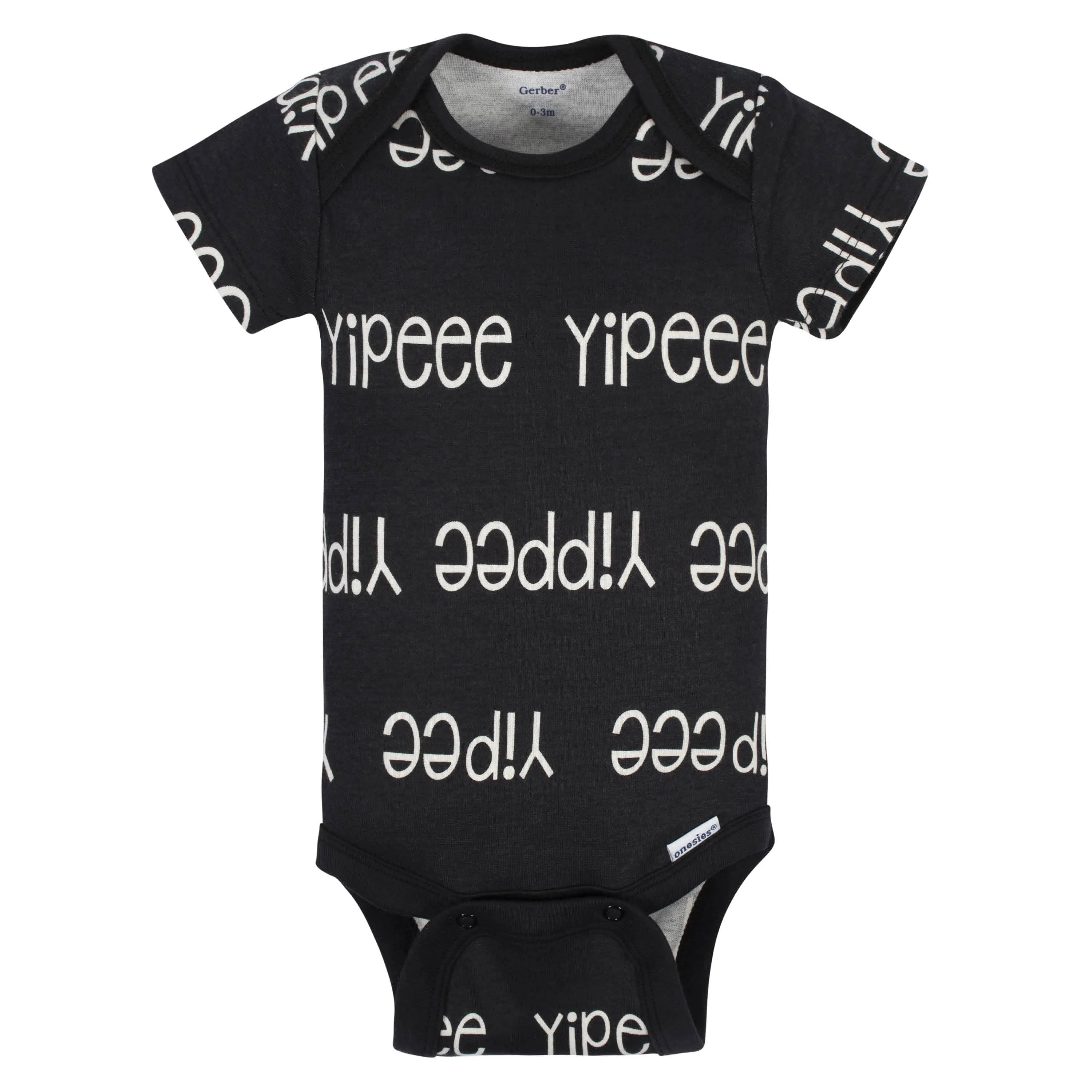 5-Pack Baby Boys Comfy Stretch Badger Short Sleeve Onesies Bodysuits