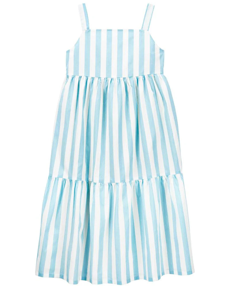 Carter's Striped Midi Tiered Dress