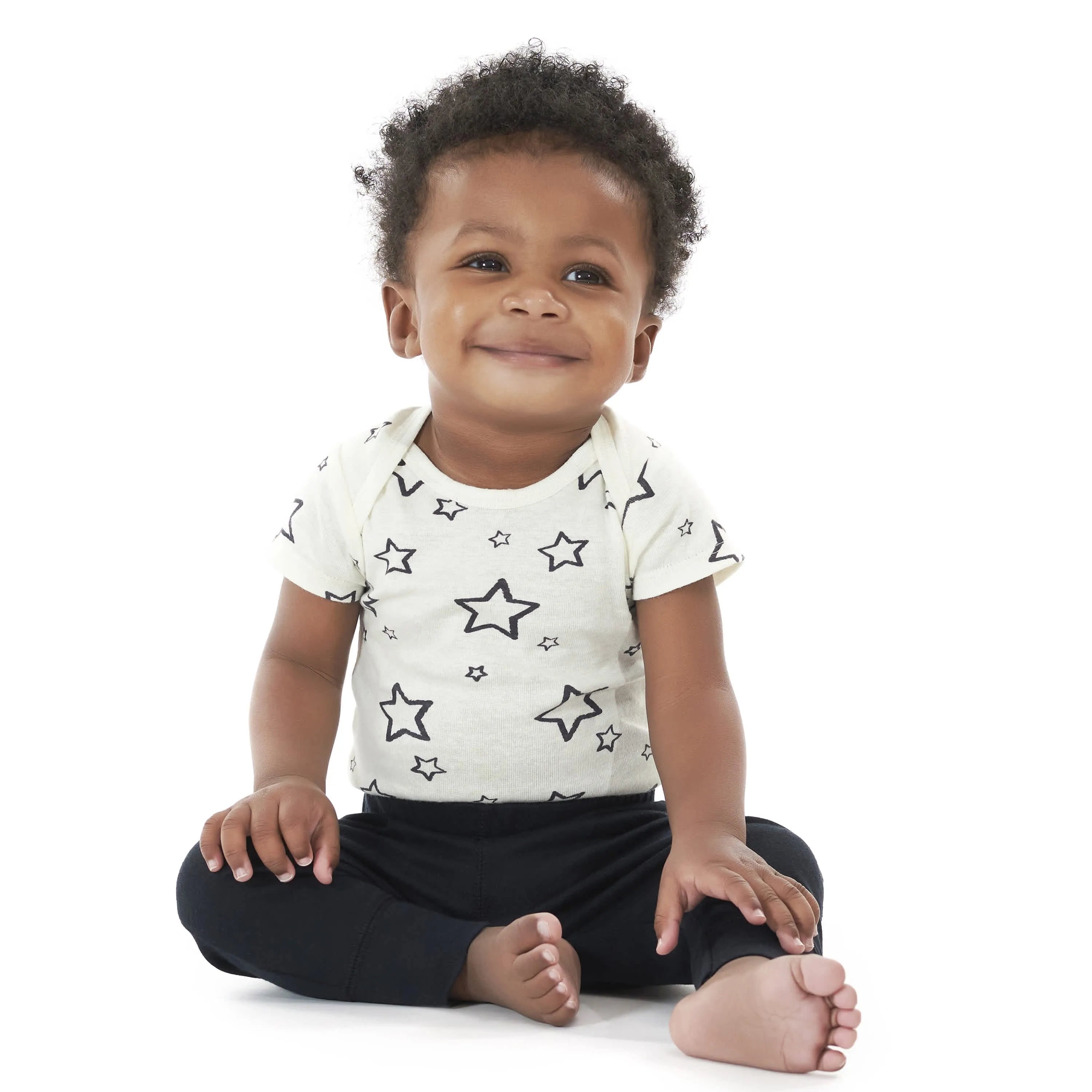 6-Piece Baby Neutral Play Onesies Brand Bodysuits & Pants Set