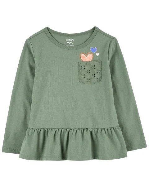 Carter's Baby Pocket Peplum Tee