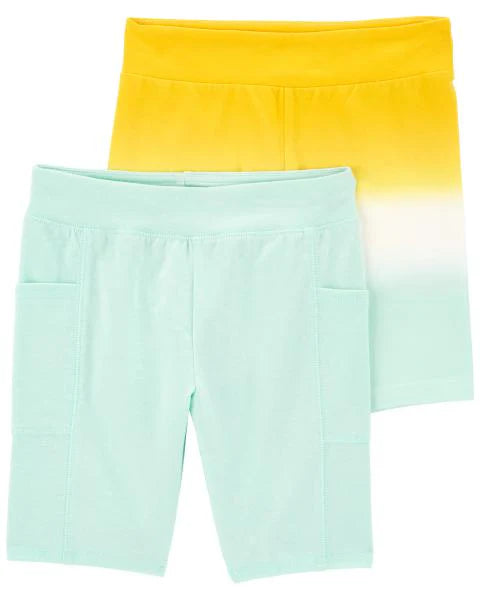 Carter's Kid Ombré Cotton Tee with 2-Pack Bike Shorts