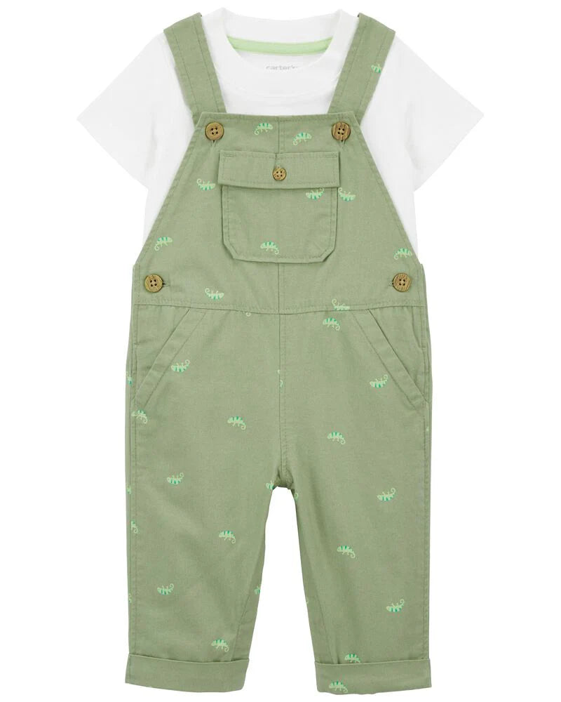 Carter's 2-Piece Tee & Chameleon Coverall Set