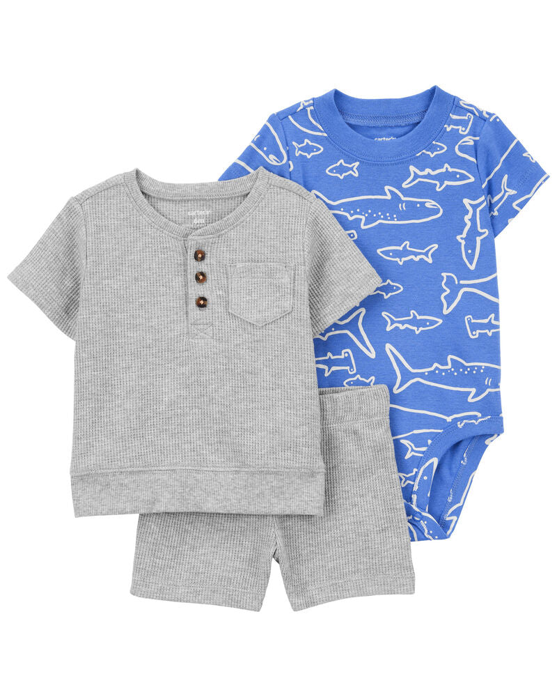 Carter's 3-Piece Shark Little Short Set