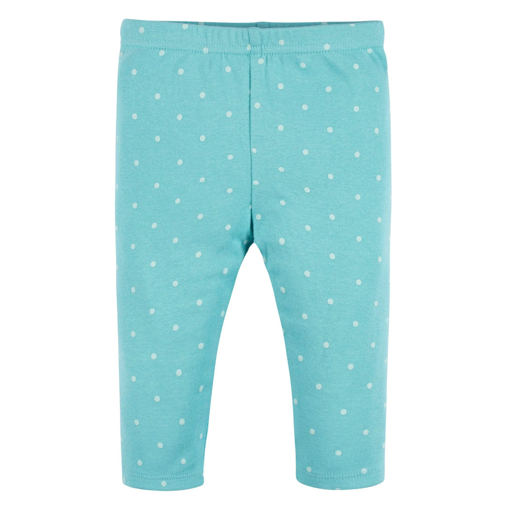 4-Piece Baby Girls Bee Petals Onesies Bodysuit, Tee, Skort & Pant Set