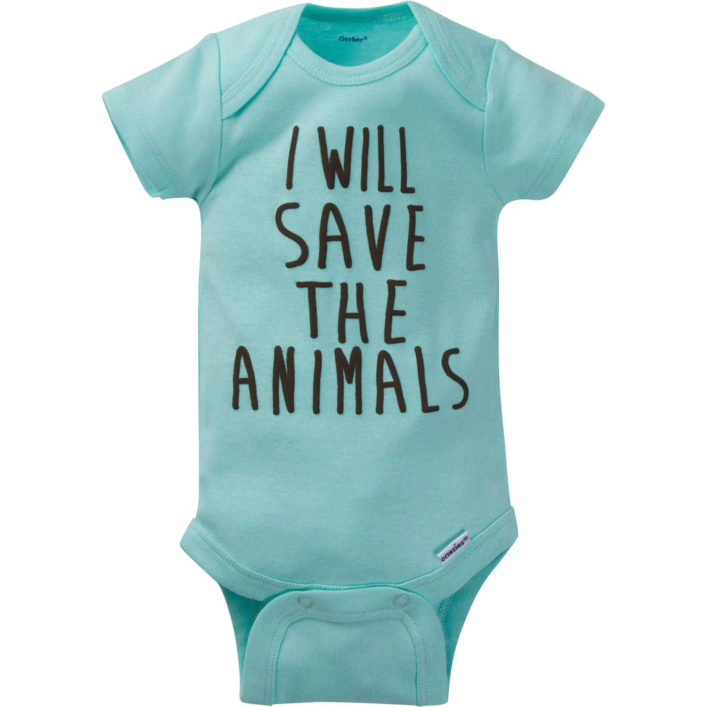 8-Pack Baby Boys Short-Sleeve Fox Onesies Bodysuits