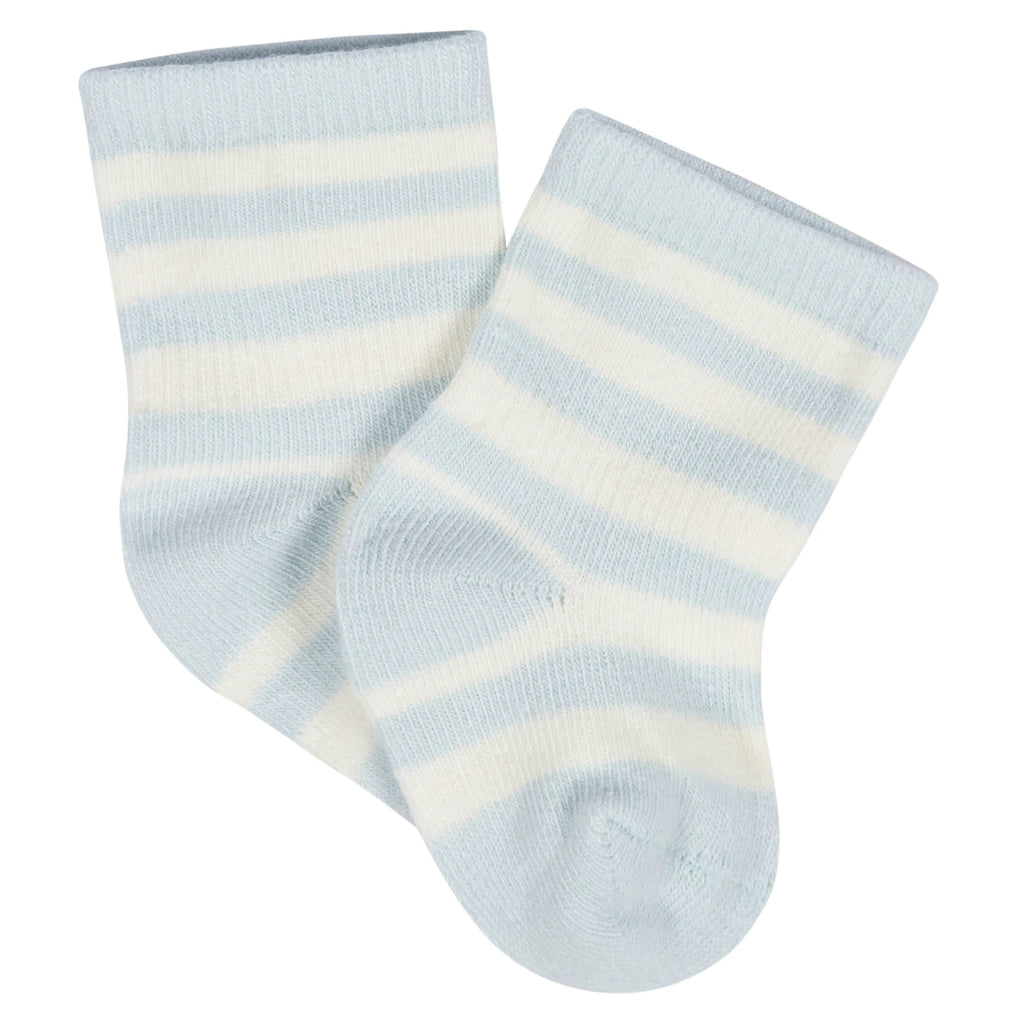 8-Pack Baby Boys Transportation Zone Jersey Wiggle Proof Socks