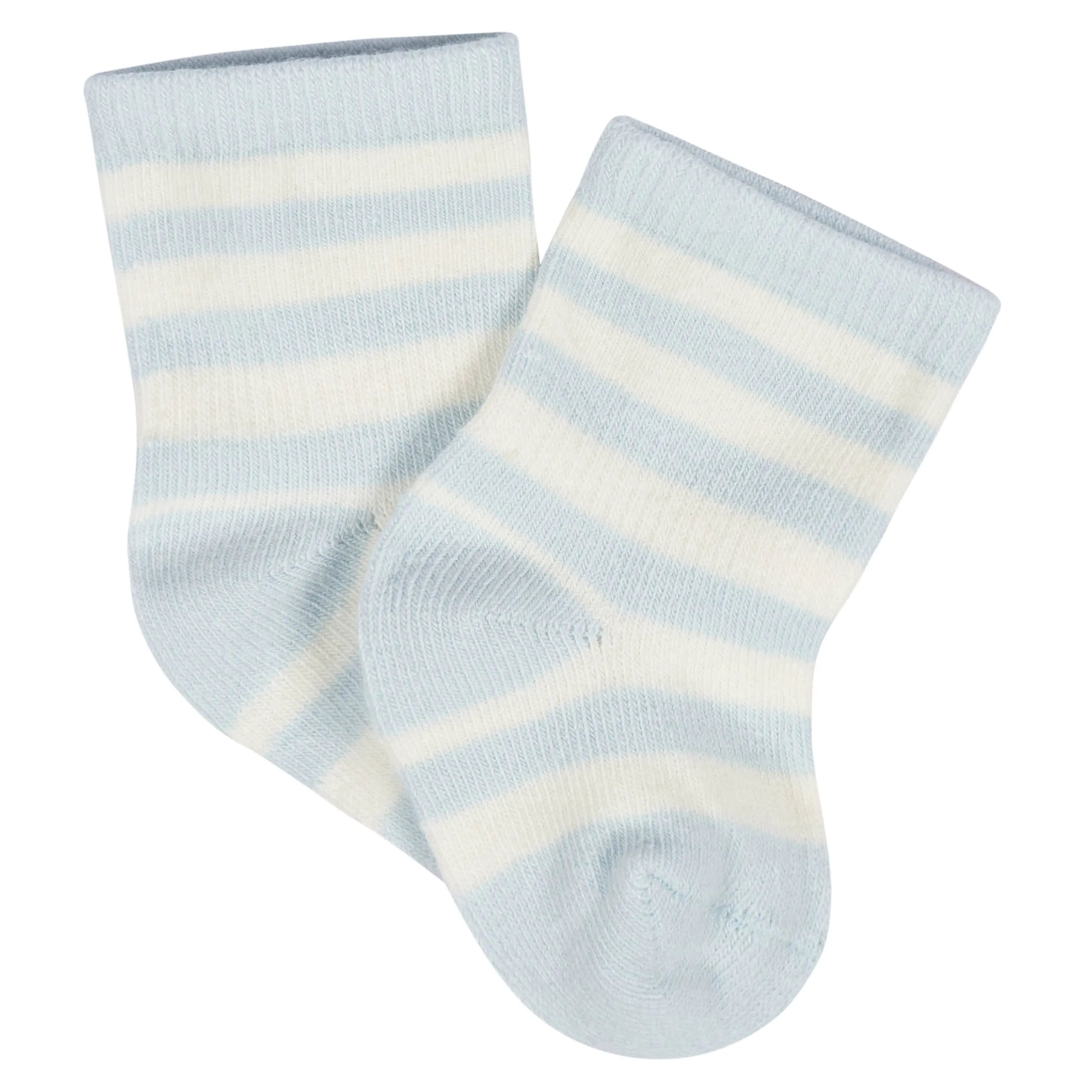 8-Pack Baby Boys Transportation Zone Jersey Wiggle Proof Socks