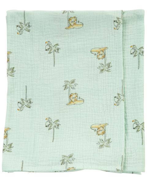 Carter's Sage Gauze Baby Blanket