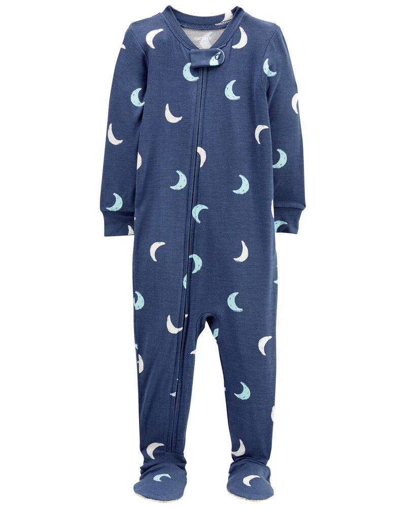 Carter's Baby 1-Piece Moon LENZING™ ECOVERO™ Footie PJs