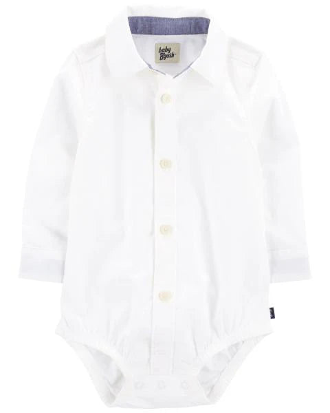 Oshkosh Button-Front Bodysuit with Anchor Print Shortalls