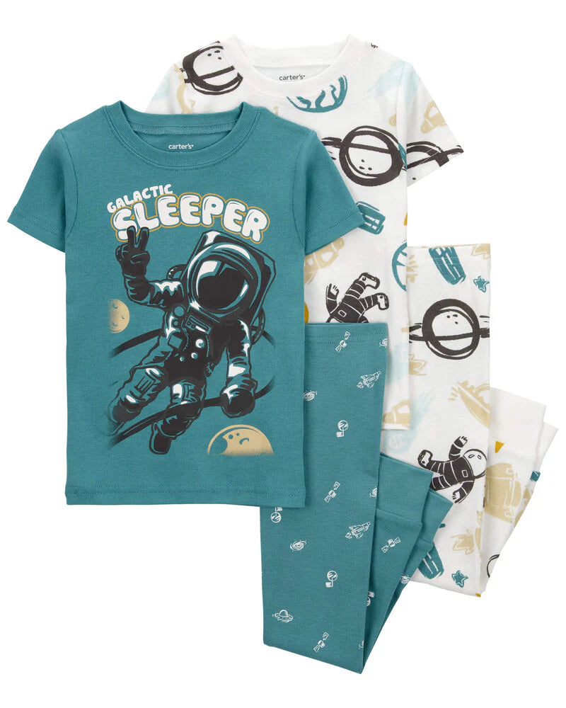 Carter's 4-Piece Astronaut 100% Snug Fit Cotton Pyjamas
