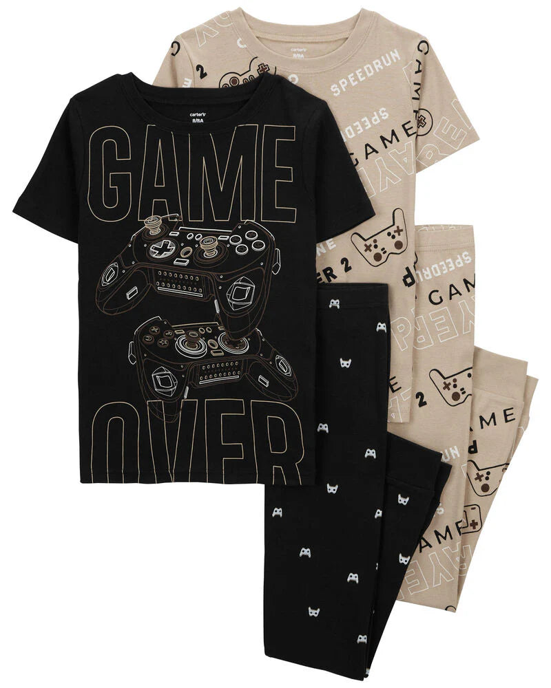 Carter's 4-Piece Gamer 100% Snug Fit Cotton Pyjamas