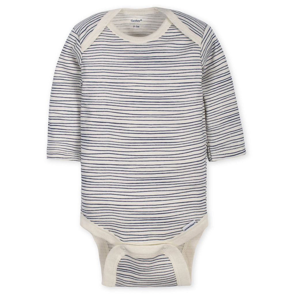 5-Pack Baby Boys Raccoon Long Sleeve Onesies Bodysuits