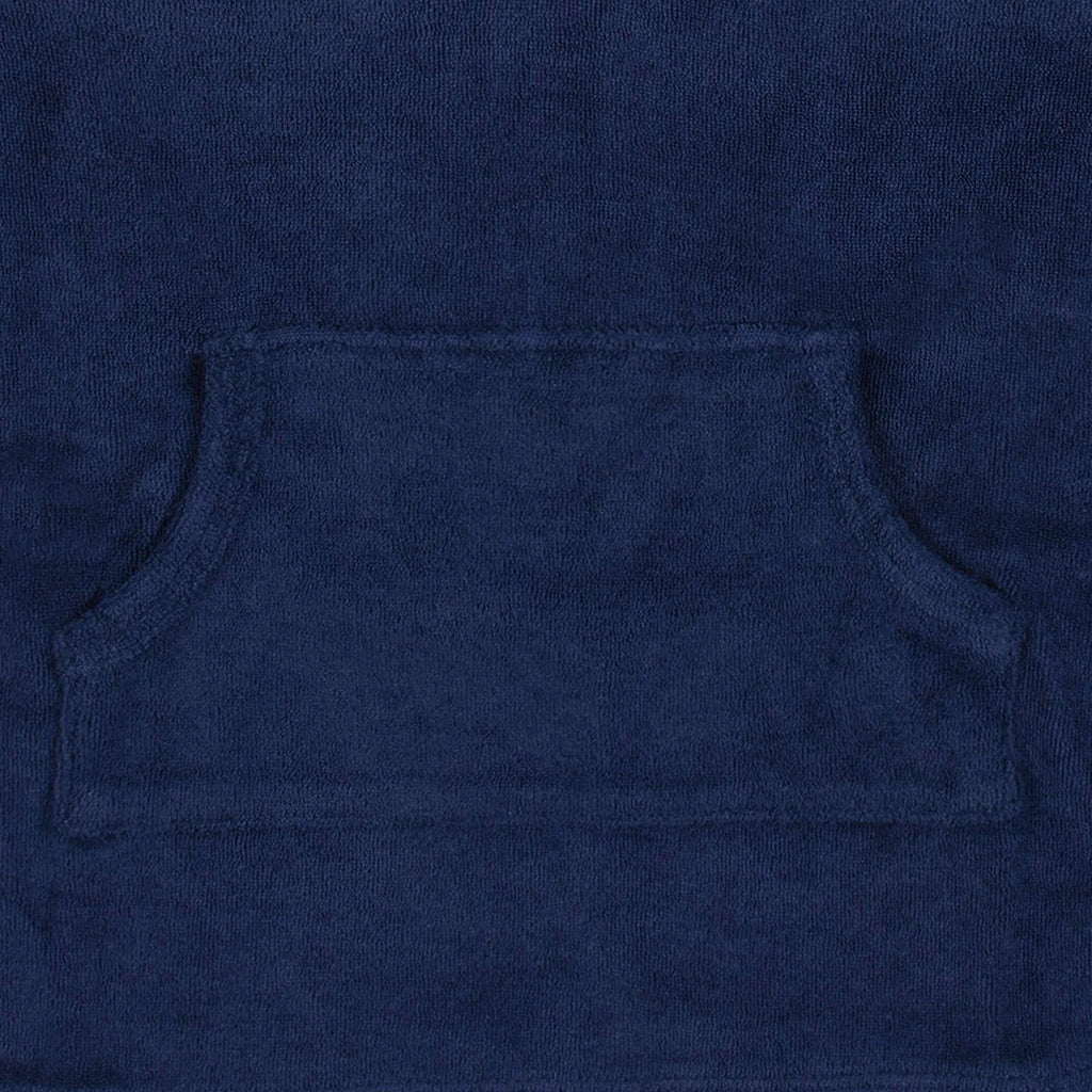 Baby & Toddler Girls Navy Hooded Kangaroo Pocket Terry Coverup