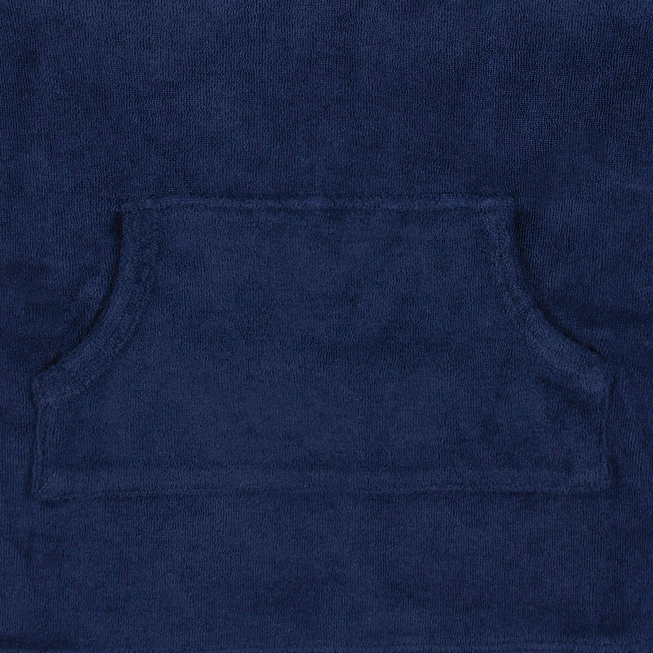 Baby & Toddler Girls Navy Hooded Kangaroo Pocket Terry Coverup