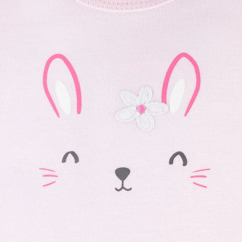 3-Piece Baby Girls Summer Blossom Short Sleeve Onesies Bodysuits & Pants Set