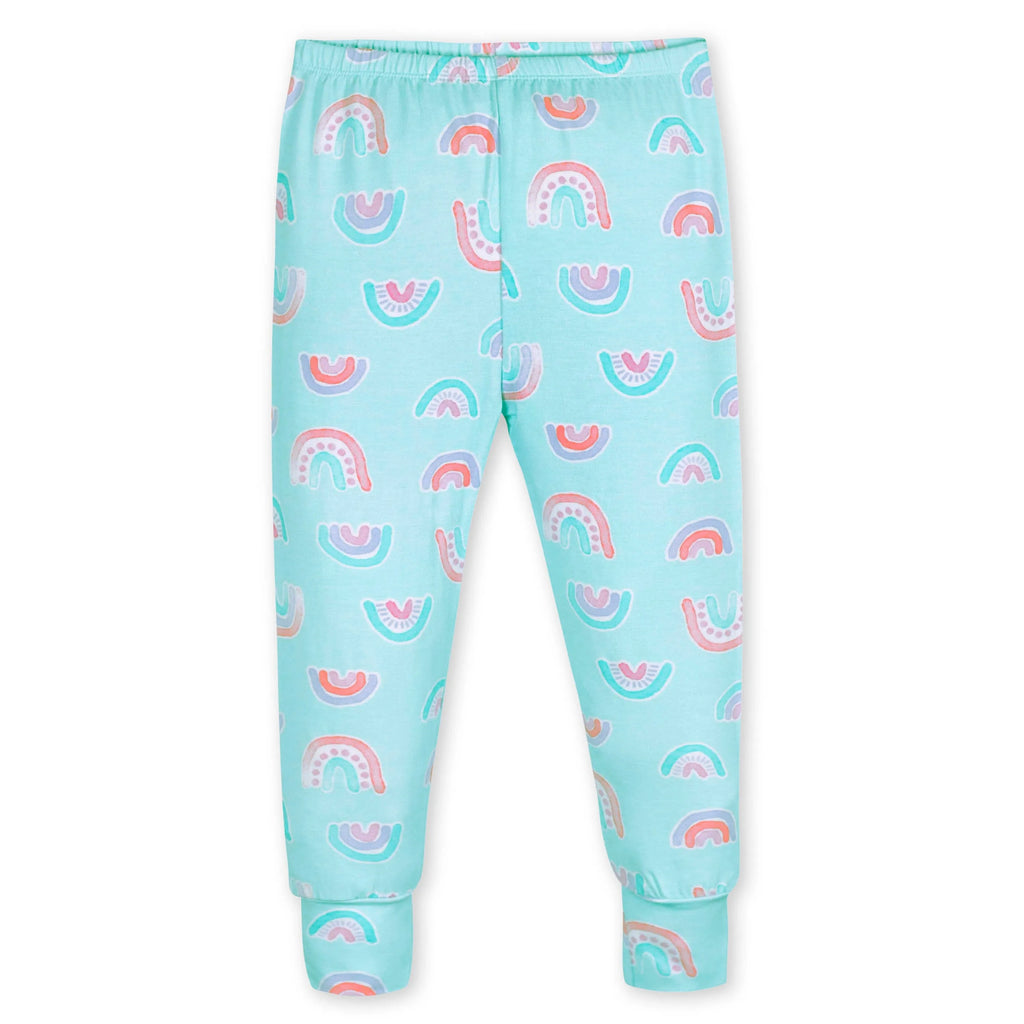 2-Piece Infant & Toddler Rainbow Sky Buttery Soft Viscose Made from Eucalyptus Snug Fit Pajamas
