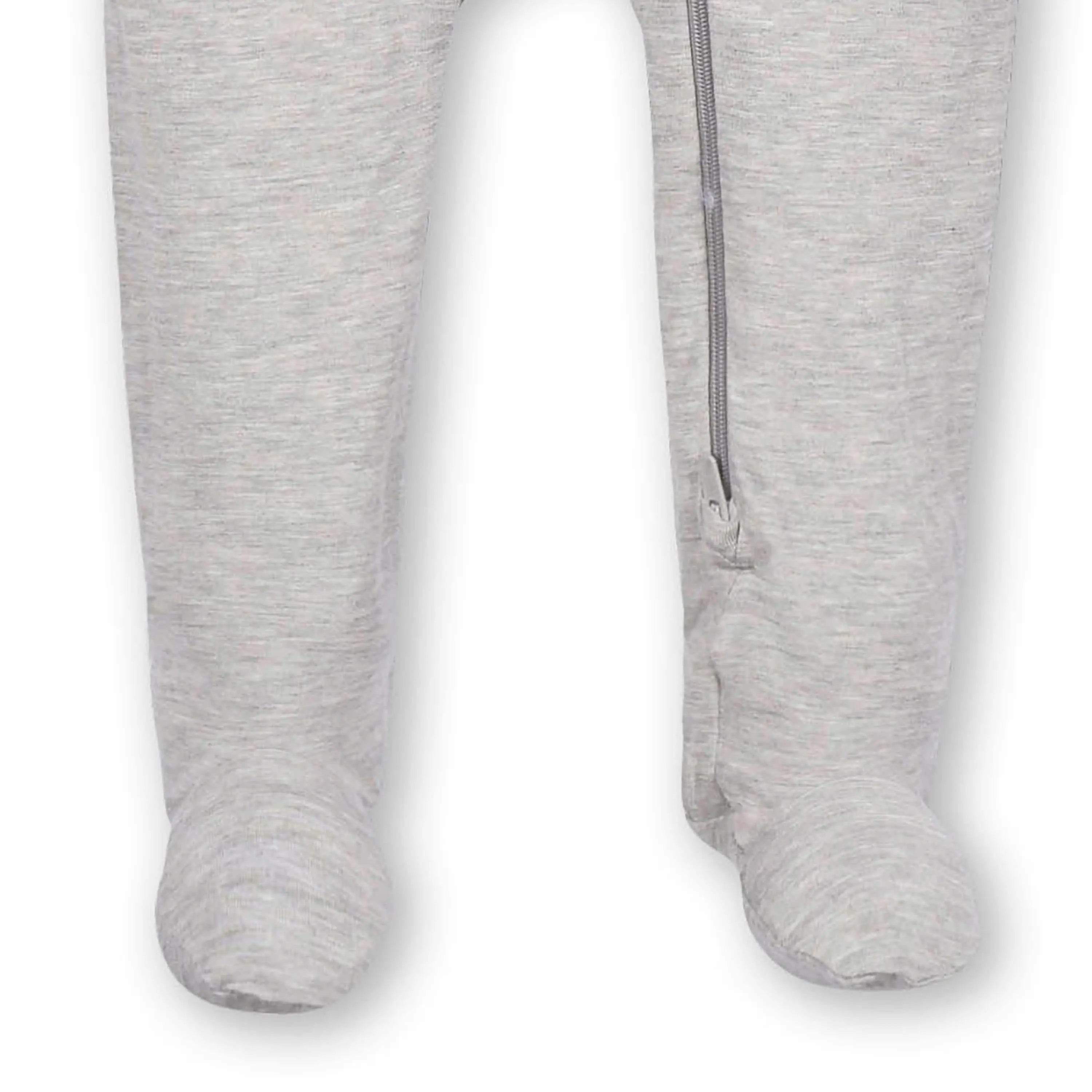 Baby & Toddler Glacier Gray Buttery Soft Viscose Made from Eucalyptus Snug Fit Footed Pajamas
