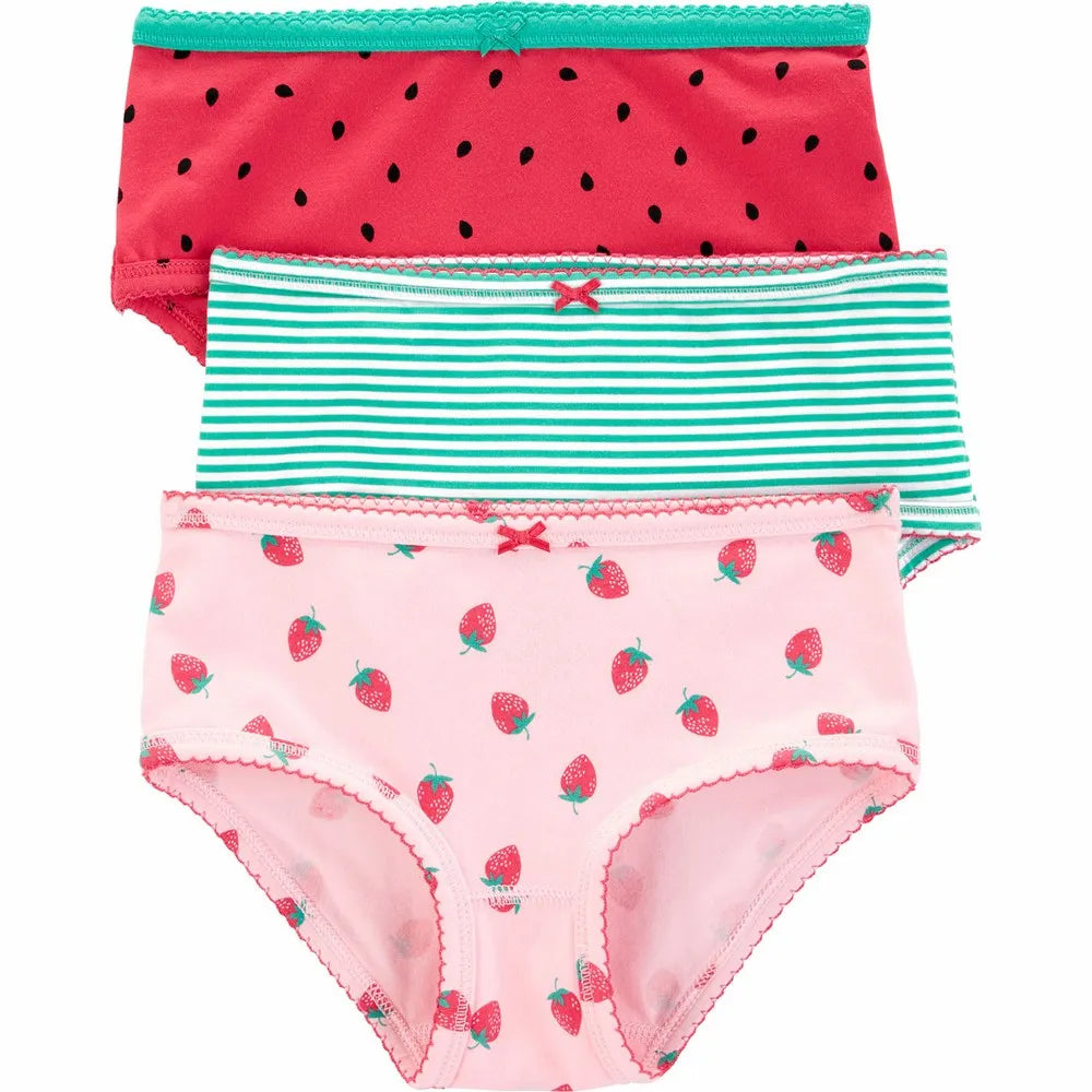 Carter's 3-Pack Strawberry Stretch Cotton Undies