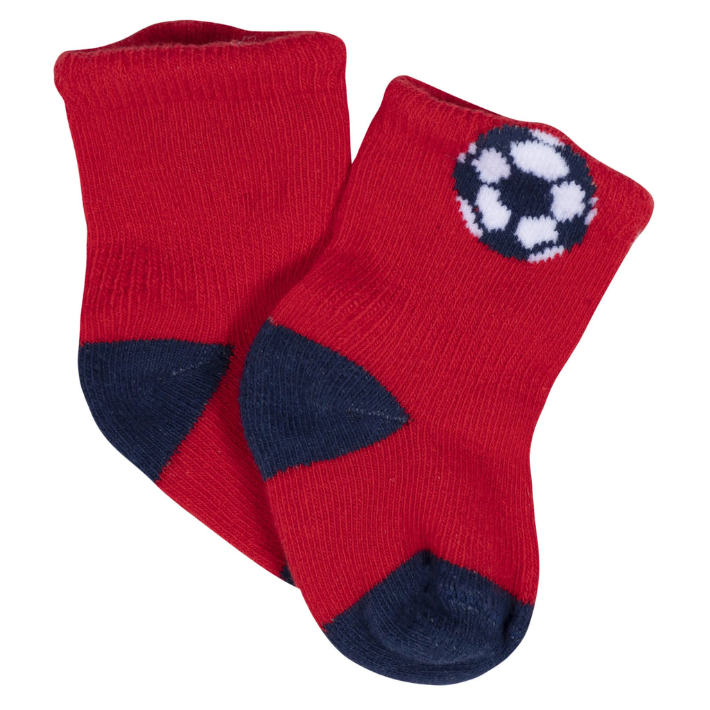 8-Pack Baby Boys All Star Jersey Wiggle Proof Socks