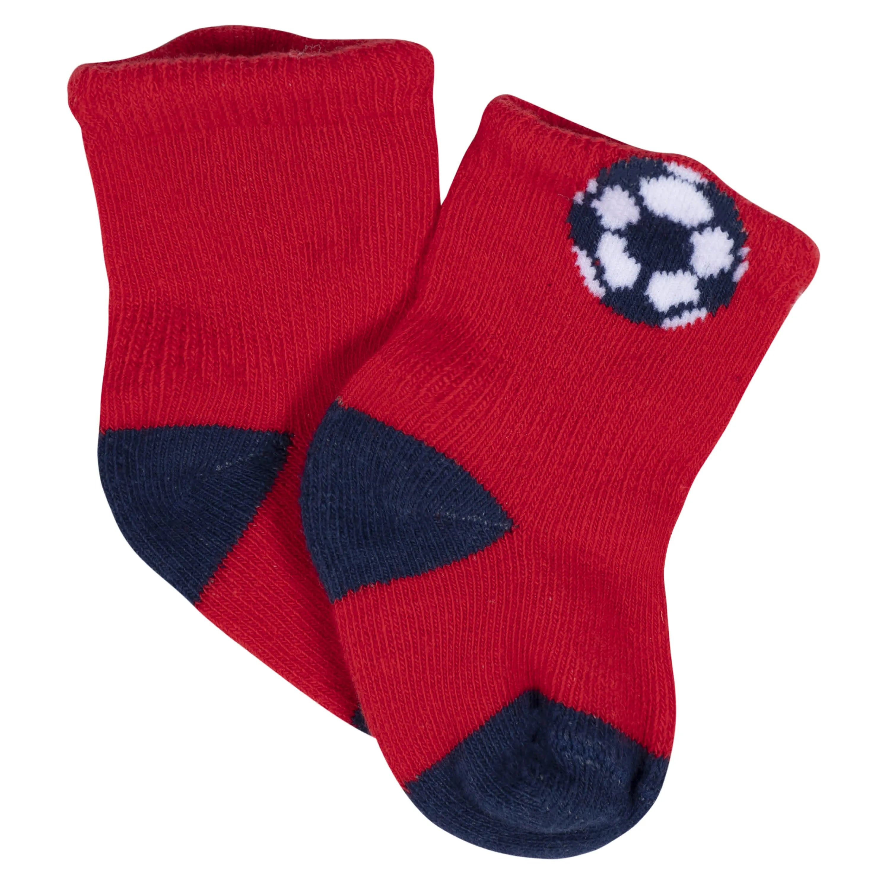 8-Pack Baby Boys All Star Jersey Wiggle Proof Socks