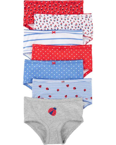 Carter's 7-Pack Ladybug Print Stretch Cotton Underwear