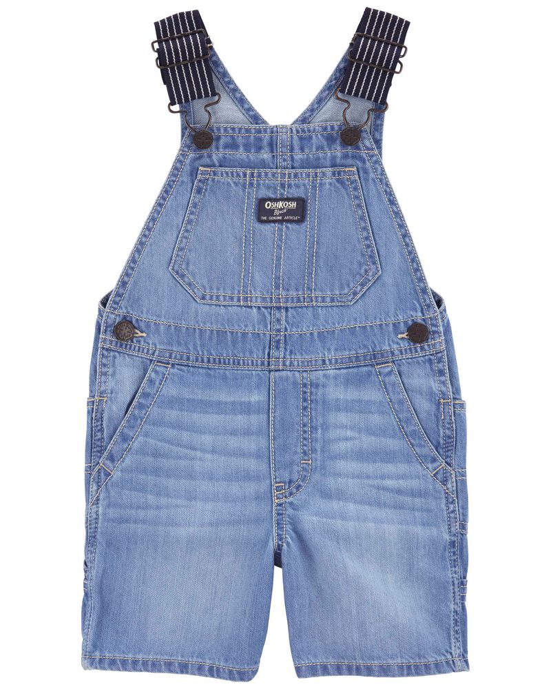 Oshkosh Denim Shortalls: Hickory Stripe Strap Remix