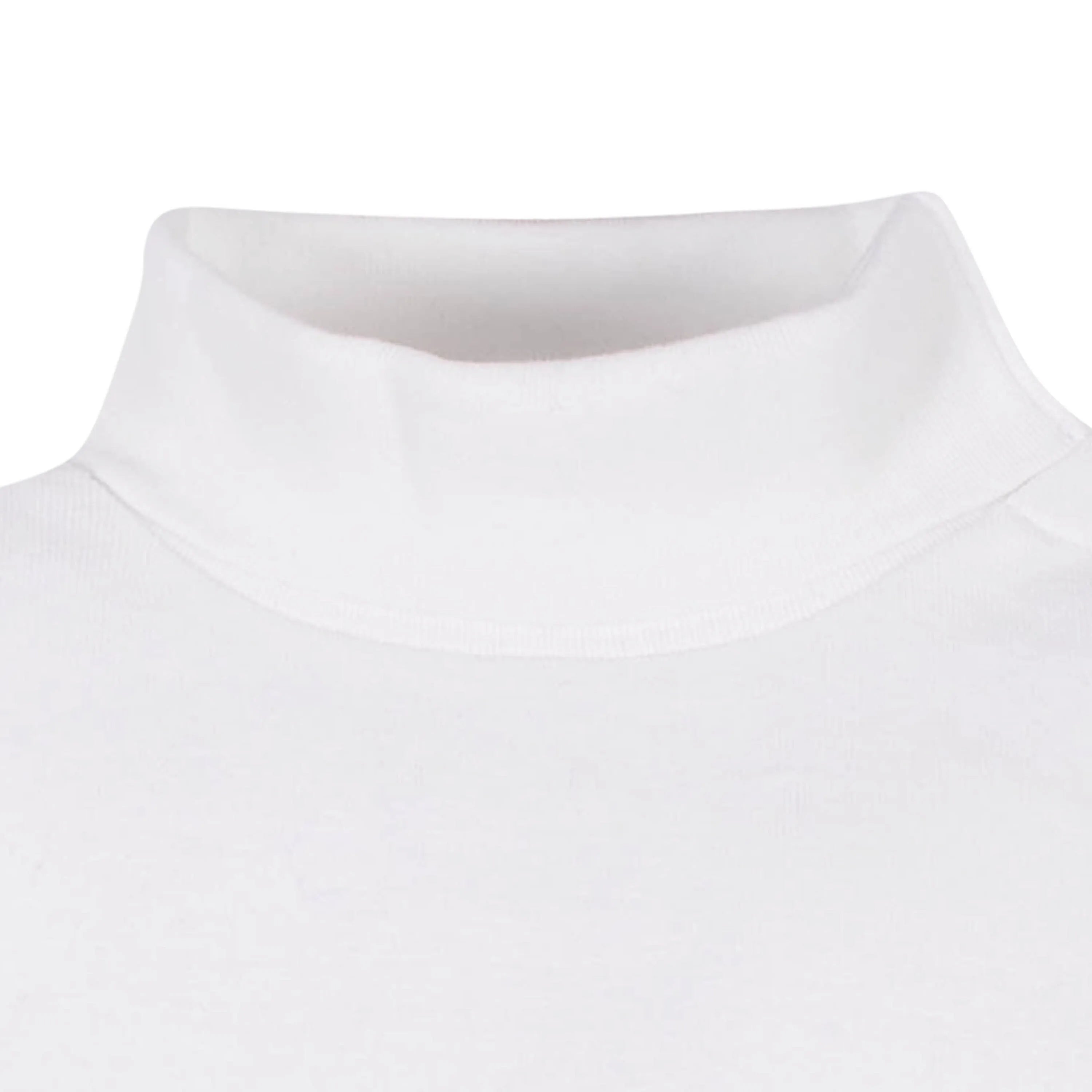 2-Pack Baby and Toddler Neutral White Long Sleeve Turtleneck Onesies Bodysuits