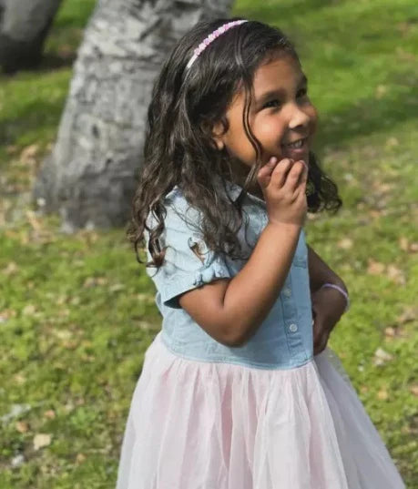 Oshkosh Mixed Fabric Denim Dress