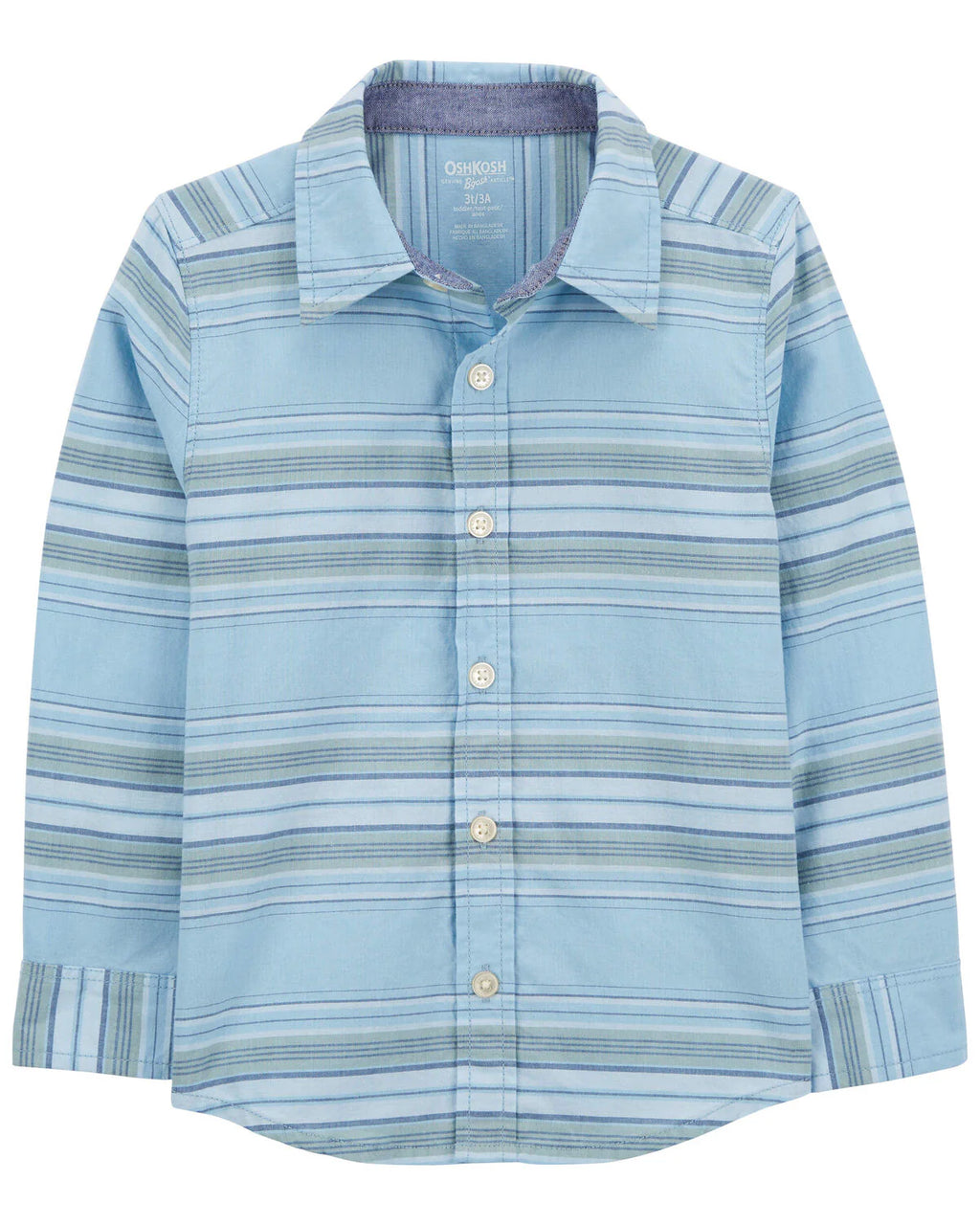 Oshkosh Toddler Baja Stripe Button-Front Shirt