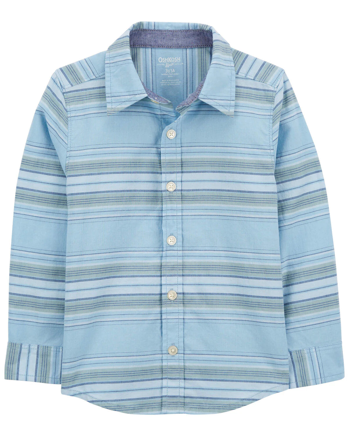 Oshkosh Toddler Baja Stripe Button-Front Shirt